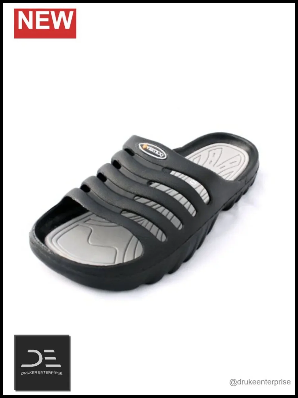 Slip-On Shower Sandals Waterproof Slides Lightweight Comfortable Pool Shoes
